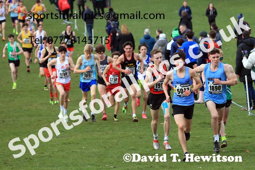 Mens Under-17s, 2024 CAU Inter Counties Cross Country Champs., Wollaton Park, Nottingham. Photo: David T. Hewitson/Sports for All Pics